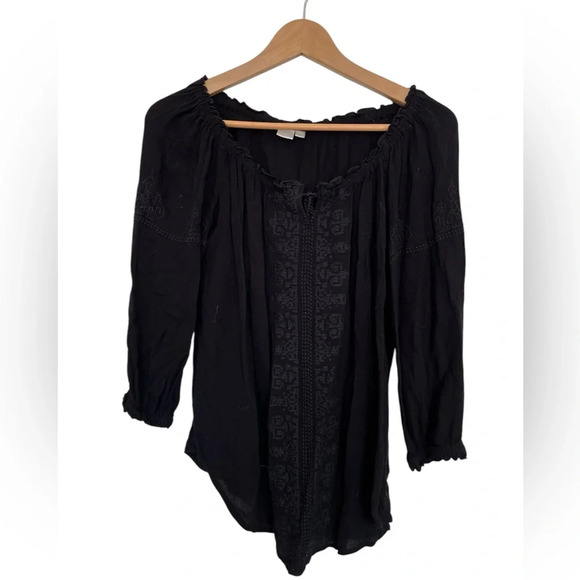 Twik black boho flowy blouse size XS - Picture 1 of 5